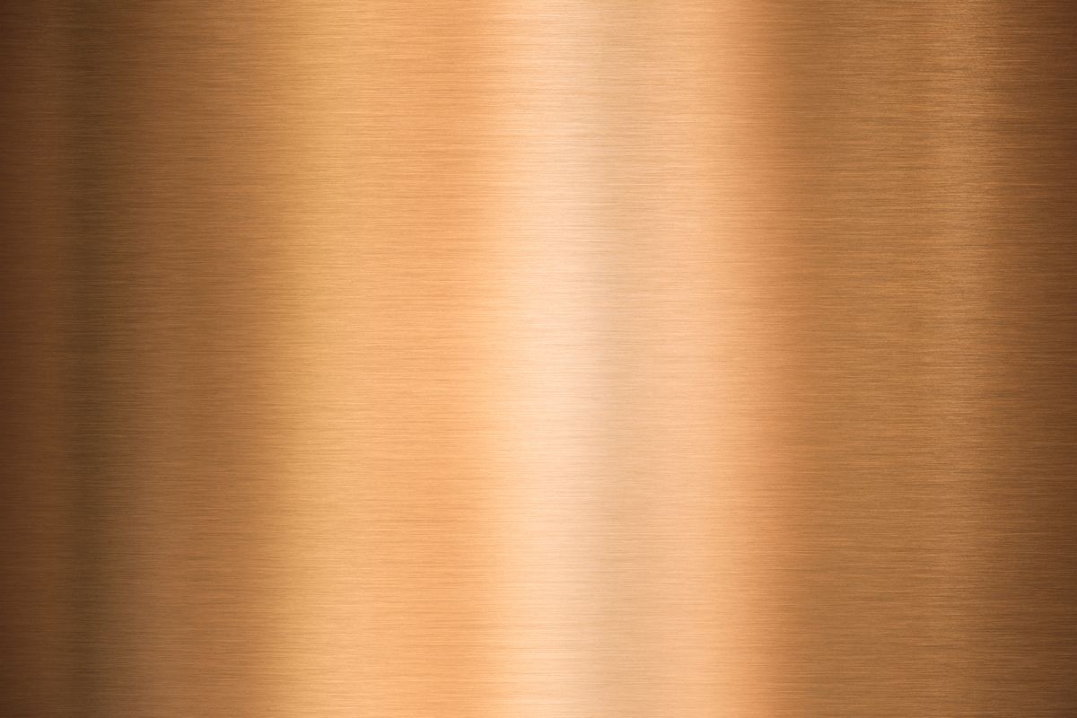 satin finish on bronze sheet metal